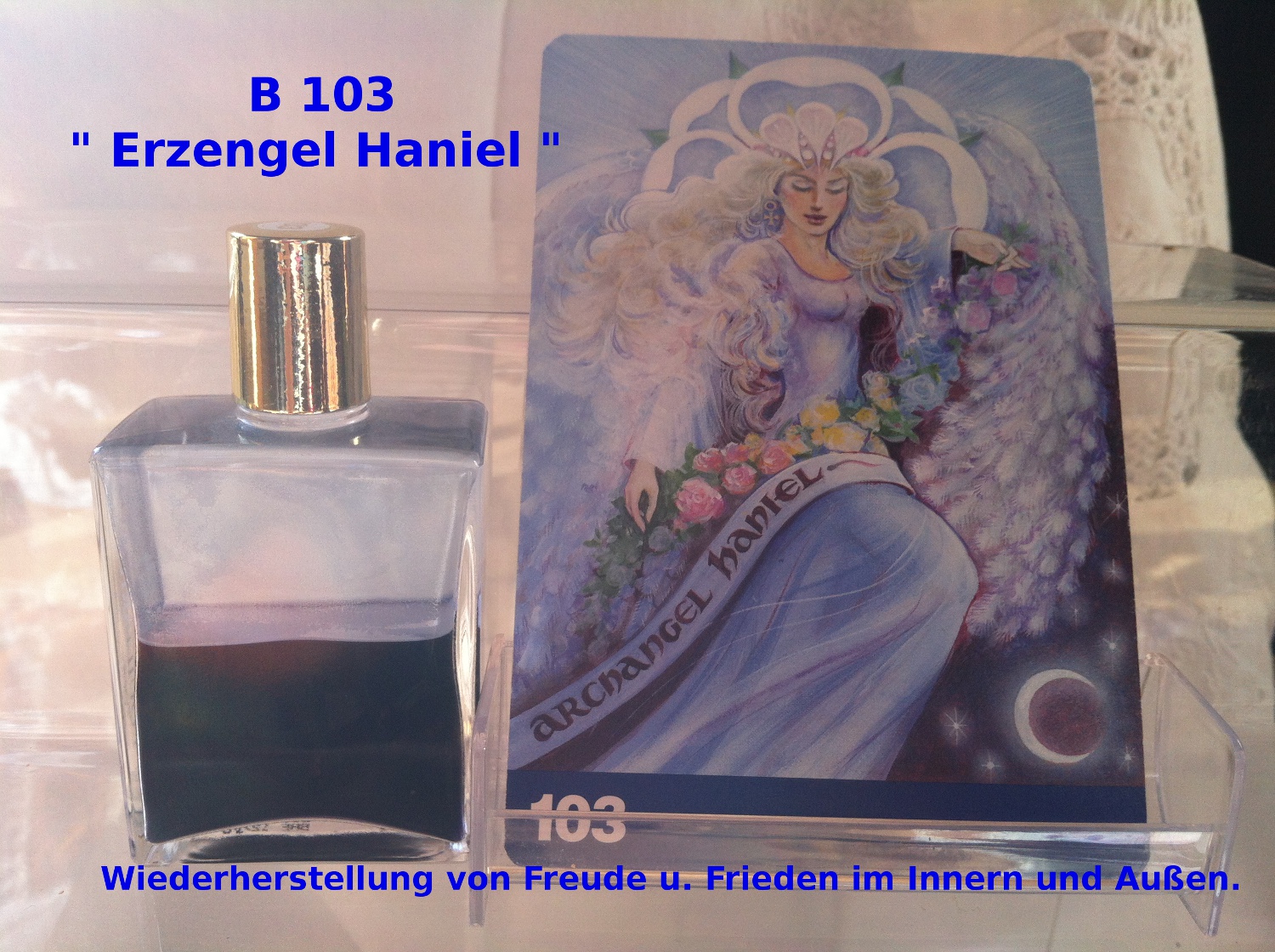 B 103  Opalisierendes Hellblau/Tiefmagenta